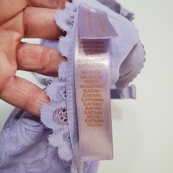 Savage x Fenty Balconette Bra 38DD Womens Savage Not Sorry Unlined Lace New - Picture 6 of 8